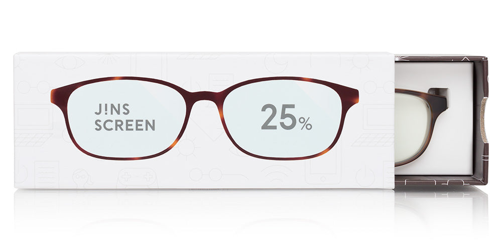 JINS SCREEN GLASSES 25%CUT Boxed U102 FPC-17A-102