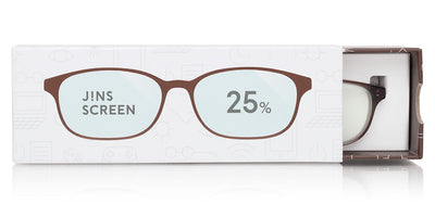 JINS SCREEN GLASSES 25%CUT Boxed U102 FPC-17A-102