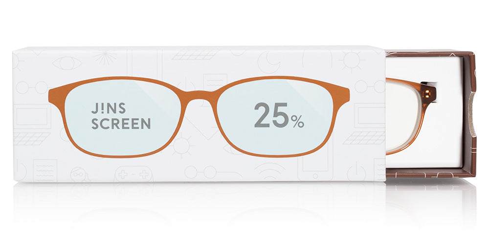JINS SCREEN GLASSES 25%CUT Boxed U102 FPC-17A-102