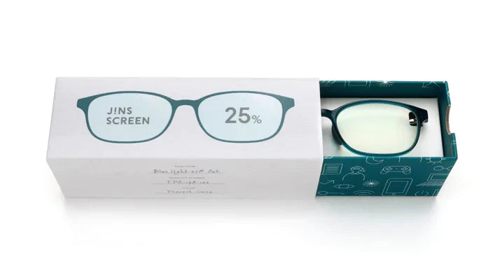 JINS SCREEN GLASSES 25%CUT Boxed U102 FPC-17A-102